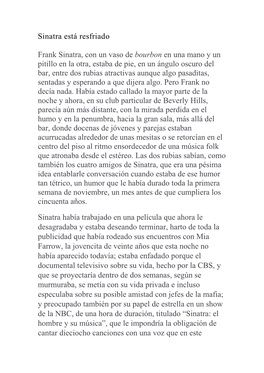 Sinatra Está Resfriado Frank Sinatra, Con Un Vaso De Bourbon En Una