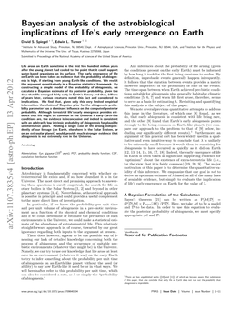 Bayesian Analysis of the Astrobiological Implications of Life's