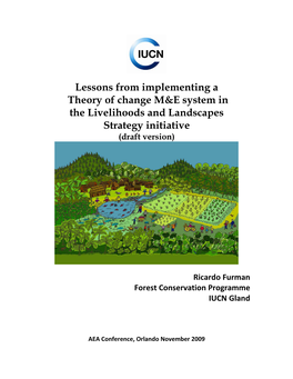 Lessons from Implementing a Theory of Change M&E System in the Livelihoods and Landscapes Strategy Initiative