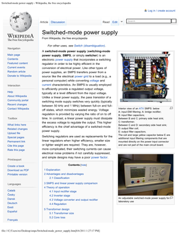 Switched-Mode Power Supply - Wikipedia, the Free Encyclopedia