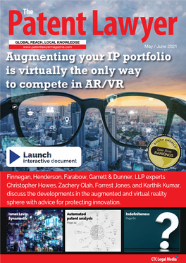 Augmenting Your IP Portfolio Is Virtually the Only Way to Compete in AR/VR