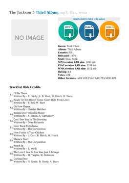 The Jackson 5 Third Album Mp3, Flac, Wma