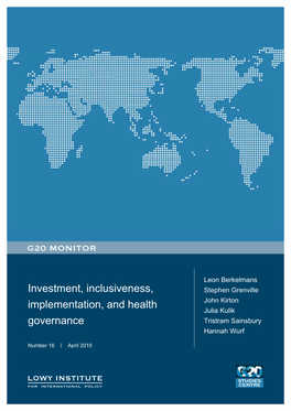 Investment, Inclusiveness, Implementation, and Health Governance