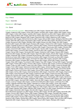 Fiche Structure : Alliance Villes Emploi
