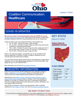 Coalition Communication: Healthcare