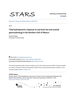 Tidal Hydrodynamic Response to Sea Level Rise and Coastal Geomorphology in the Northern Gulf of Mexico