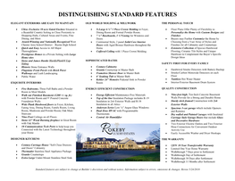 Distinguishing Standard Features