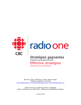 Cbc Radio One, Today