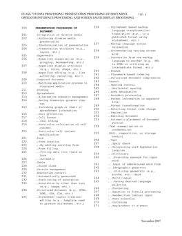 Class 715 Data Processing: Presentation Processing of Document, 715 - 1 Operator Interface Processing, and Screen Saver Display Processing