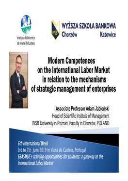Modern Competences on the International Labor Market