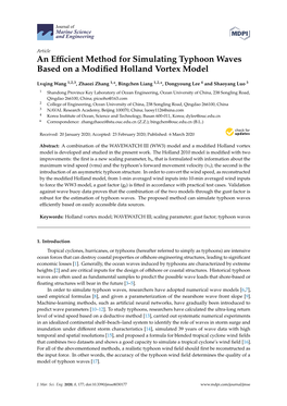 An Efficient Method for Simulating Typhoon Waves Based on A