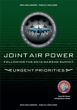 Joint Air Power Following the 2016 Warsaw Summit-Urgent Priorities
