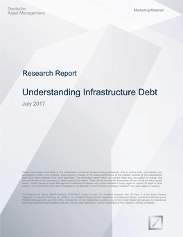 Understanding Infrastructure Debt