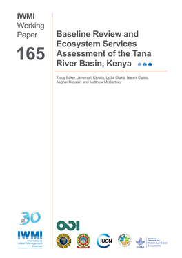 Baseline Review and Ecosystem Services Assessment of the Tana River Basin, Kenya