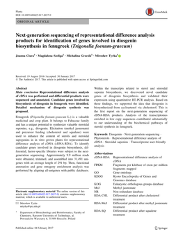 Next-Generation Sequencing of Representational Difference Analysis