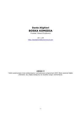 Boska Komedia.Pdf