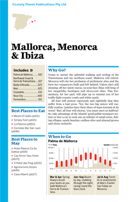 Mallorca, Menorca & Ibiza