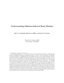 Understanding Inflation!Indexed Bond Markets