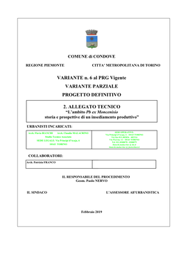 L18 07Bis Var6 Elab2 Allegato Tecnico B200.Doc 1