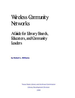 Wireless Community Networks