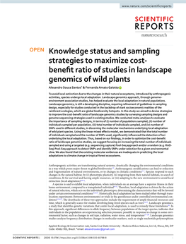 Knowledge Status and Sampling Strategies to Maximize Cost-Benefit