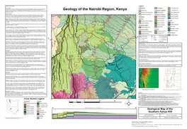 Geology of the Nairobi Region, Kenya