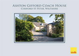 Ashton Gifford Coach House Codford St Peter, Wiltshire Ashton Gifford Coach House Codford St Peter, Wiltshire, Ba12 0Jx