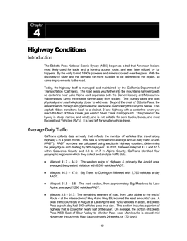 Highway Conditions Introduction