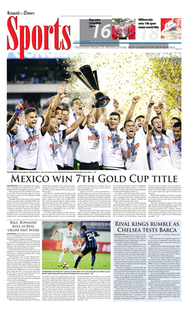 Mexico Win 7Th Gold Cup Title