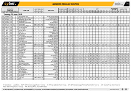 Midweek Regular Coupon 24/06/2019 10:25 1 / 2