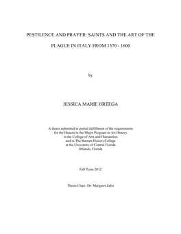 Pestilence and Prayer: Saints and the Art of The