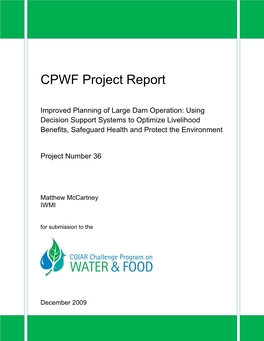 CPWF Project Report