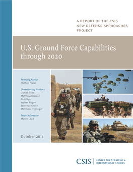 U.S. Ground Force Capabilities Through 2020