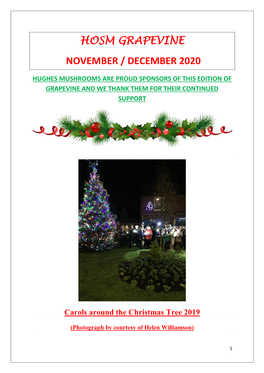 Hosm Grapevine November / December 2020
