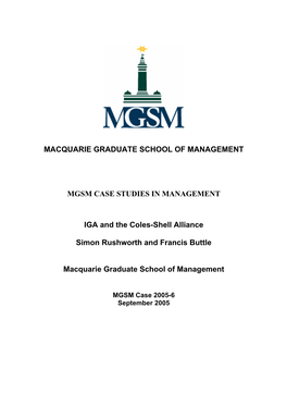 Macquarie Graduate School of Management