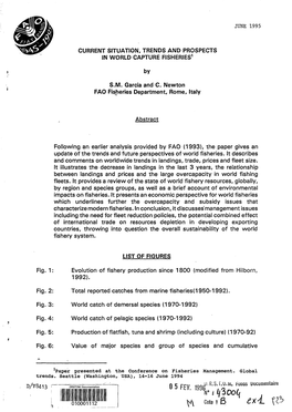 Current Situation, Trends and Prospects in World Capture Fisheries‘