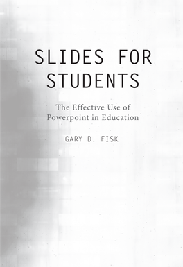 Slides for Students