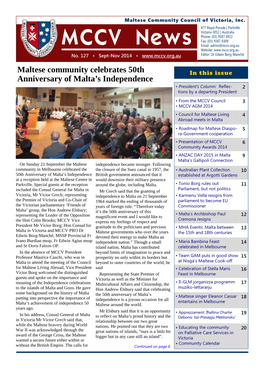 Maltese Community Celebrates 50Th Anniversary of Malta's Independence