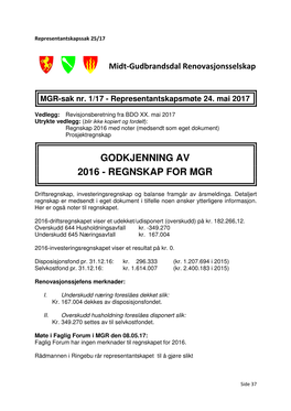 Godkjenning Av 2016