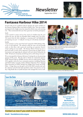 SIMS Foundation Newsletter September 2014