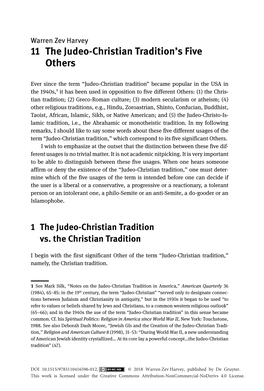 11 the Judeo-Christian Tradition's Five Others