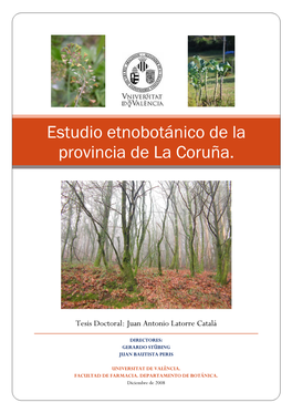 Estudio Etnobotánico De La Provincia De La Coruña