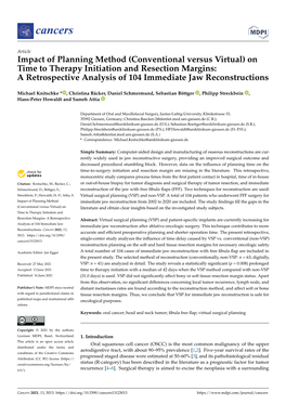 On Time to Therapy Initiation and Resection Margins: a Retrospective Analysis of 104 Immediate Jaw Reconstructions