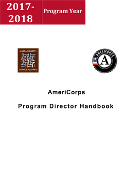 Program Year Americorps Program Director Handbook