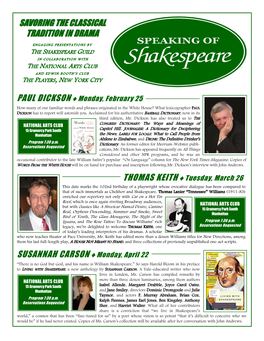 Speaking Flyer for February 2013