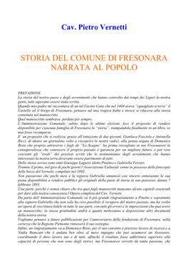 STORIA FRESONARA Vernetti