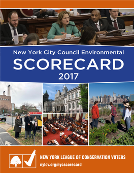 New York City Council Environmental SCORECARD 2017