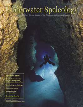 Underwater Speleology Journal of the Cave Diving Section of the National Speleological Society