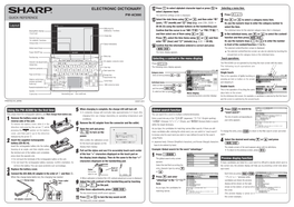 ELECTRONIC DICTIONARY Press Y to Select Alphabet Character Input Or Press N to Selecting a Menu Item 12 Select Japanese Input