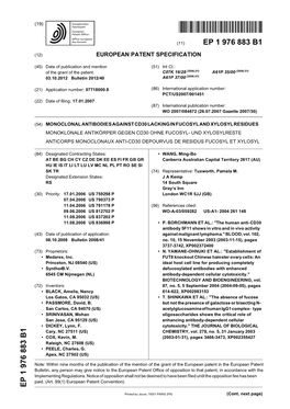 Monoclonal Antibodies Against Cd30 Lacking In